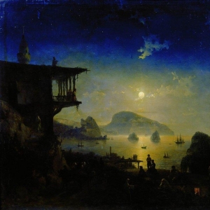 Лунная ночь в Крыму. Гурзуф. 1839