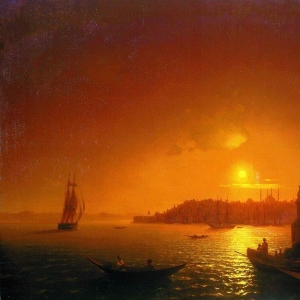 Вид Константинополя при лунном освещении. 1846