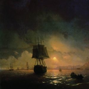 Вид Одессы в лунную ночь. 1846
