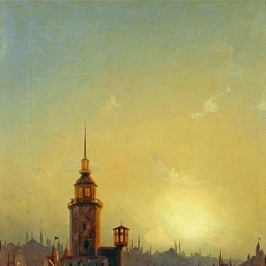 Вид Леандровой башни в Константинополе. 1848