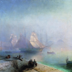 Неаполитанский залив в туманное утро. 1874