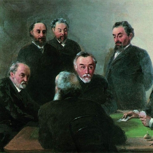 И.К. Айвазовский в кругу друзей. 1893