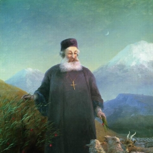 Католикос Хримян в окрестностях Эчмиадзина. 1896