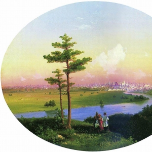Вид на Москву с Воробьевых гор. 1848