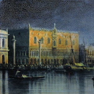 Дворец дожей в Венеции при луне. 1878