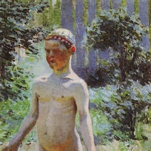 Мальчик около разбитого кувшина, 1899