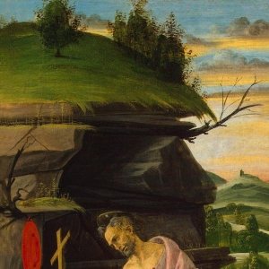 Св.Иероним в пустыне (1495-1498) 