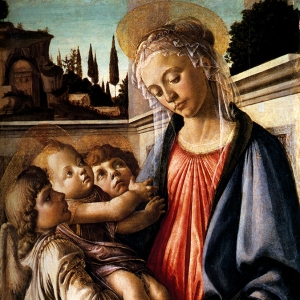 Мадонна с младенцем и двумя ангелами (ок.1468) 