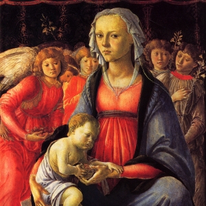 Мадонна с младенцем в окружении пяти ангелов (ок.1470)