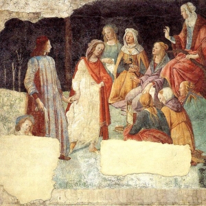 Семь свободных искусств приветствуют Лоренцо Торнабуони (фреска) (ок.1484)