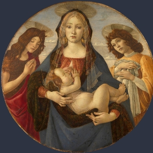 Мадонна с млад., св.Иоанном Крестителем и ангелом (ок.1490)