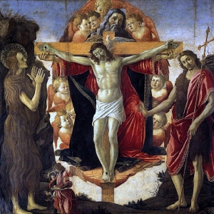 Св.Троица с Иоанном Крест. и Марией Магдал. + Товия и ангел (1491-1494)