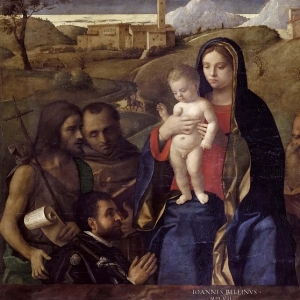 Джованни Беллини - Мадонна с Младенцем, святые и донатор