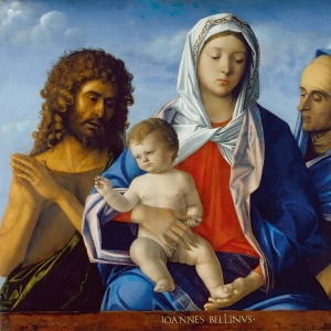 Джованни Беллини - Мадонна с Младенцем, Иоанн Креститель и святая Елизавета