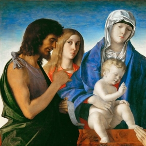 Джованни Беллини - Мадонна с Младенцем и святые Иоанн Креститель, Мария Магдалина, Георгий и Петр