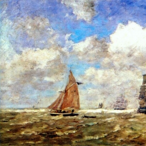 Буден Эжен - Неспокойное море, 1872-76