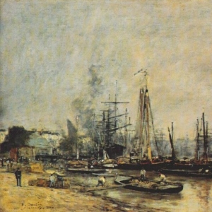 Буден Эжен - Гавань в Бордо, 1874
