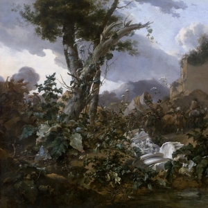 Николас Берхем - Итальянский пейзаж с всадниками