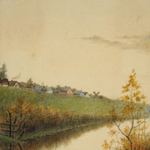 Бергольц Ричард - Пейзаж с рекой