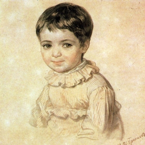 Портрет М.П.Кикиной в детстве. 1817-1820