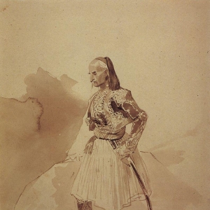 Портрет греческого инсургента Теодора Колокотрони. 1835