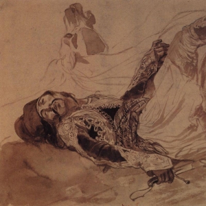 Раненый грек, упавший с лошади. 1835