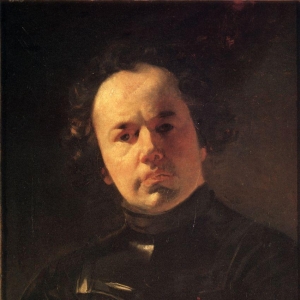 Портрет художника Я.Ф.Яненко в латах. 1841