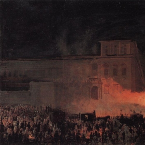 Политическая демонстрация в Риме в 1846 году. 1850