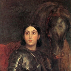 Портрет Джульетты Титтони в латах. 1850-1852