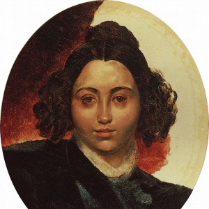 Портрет баронессы И.И.Клодт, жены скульптора П.К.Клодта. Около 1839