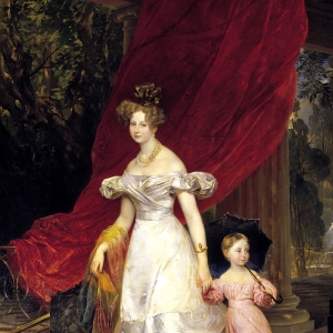 Портрет великой княгини Елены Павловны с дочерью Марией (1830)