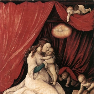 Бальдунг Ганс (Грин) - Мадонна с Младенцем в комнате