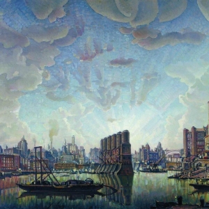 Порт воображаемого города. 1932