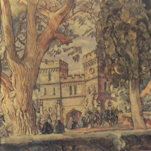 Часовые башни Алупкинского дворца. 1920-е