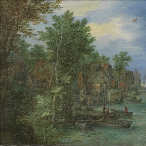 Деревня на реке