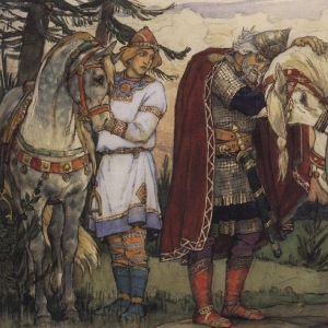 Прощание Олега с конем. 1899