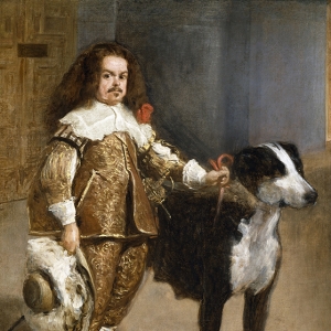 Портрет шута с собакой