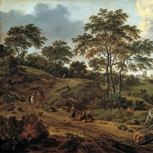 Ян Вейнантс - Холмистый пейзаж. 1666