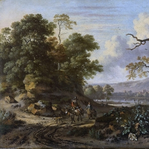 Ян Вейнантс - Глава семейства, едущий на осле, 1655-1684