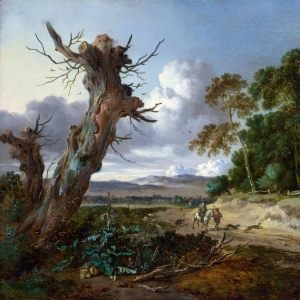 Ян Вейнантс - Пейзаж с двумя мертвыми деревьями