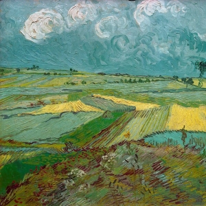 116. Ван Гог - Пшеничное поле в Овере под кучевыми облаками
