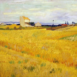 120. Ван Гог - Пшеничное поле со снопами