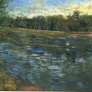 133. Ван Гог - Сена с гребной лодкой