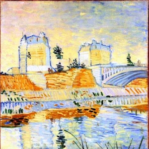 135. Ван Гог - Сена с мостом Клиши