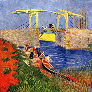 77. Ван Гог - Мост Ланглуа в Арле с прачками