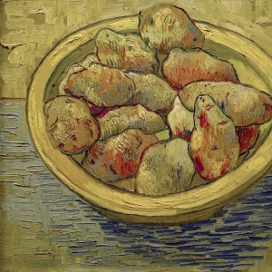 80. Ван Гог - Натюрморт с картофелем на желтом блюде