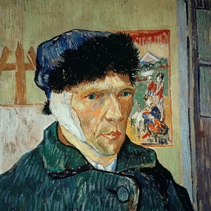 9. Ван Гог - Автопортрет с отрезанным ухом