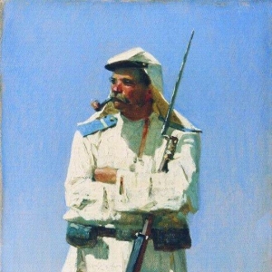Туркестанский солдат в зимней форме