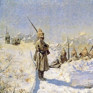 Снежные траншеи (Русские позиции на Шипкинском перевале)