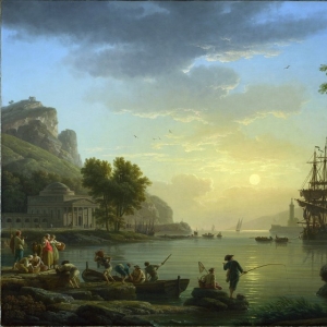 Верне Клод Жозеф - Пейзаж на закате